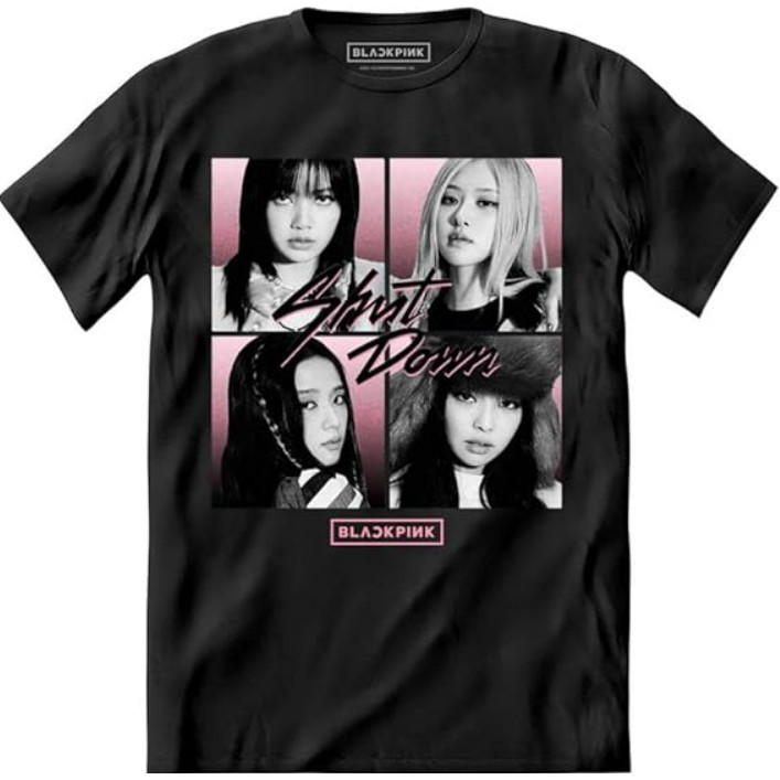 Camiseta Blusa Unissex Blackpink - SHUT DOWN TANK TECH!! Camisa 100% Algodão