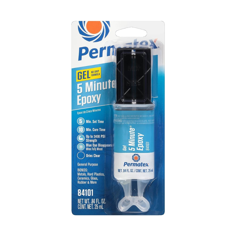 Cola Adesivo Epóxi 5 Minutos de Secagem Metal Plástico Borracha Cerâmica Tanque Versátil 25ml