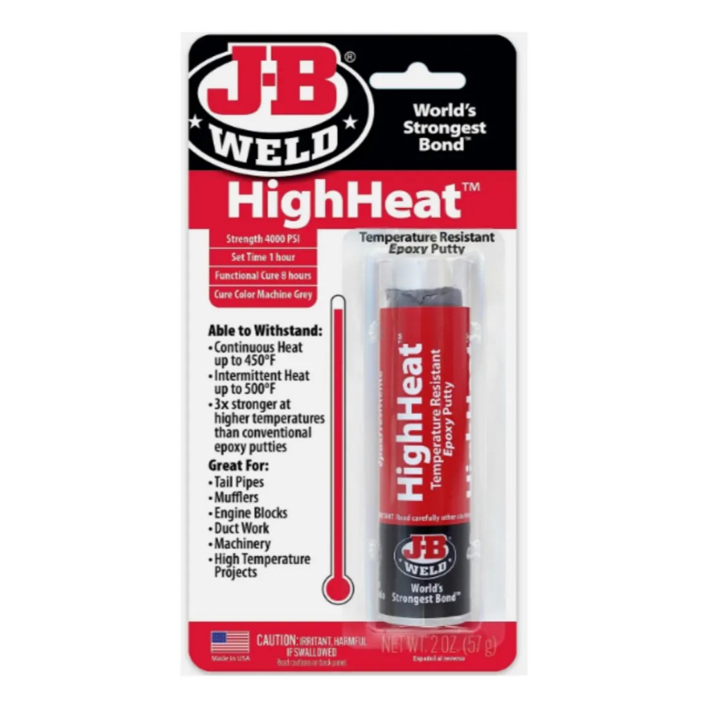 J-b Weld Highheat Epoxy Putty 8297 2 Oz