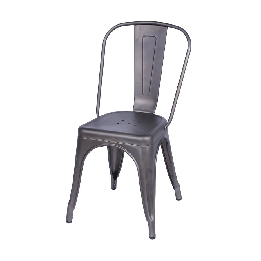 Cadeira de Jantar Boxbit Titan Tolix Pintura Epoxi Bronze
