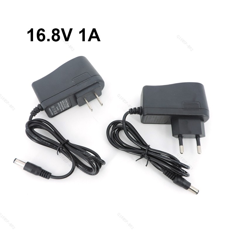 16.8V 1A 1000MA Bateria De Íon-Lítio AC DC Adaptador De Parede Carregador Para Chave De Fenda 14.4V 4Series 18650 5.5 *