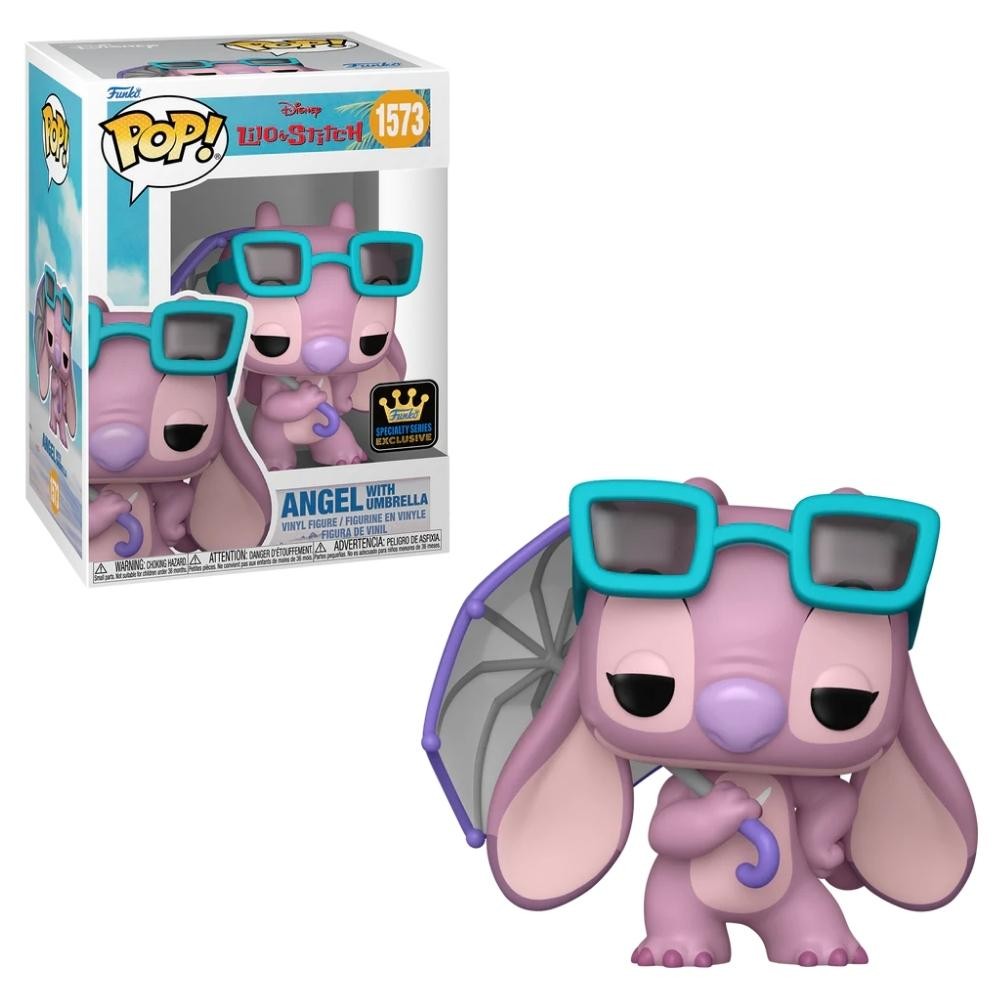 Boneco Funko Pop Disney Lilo & Stitch Angel com Guarda-Chuva