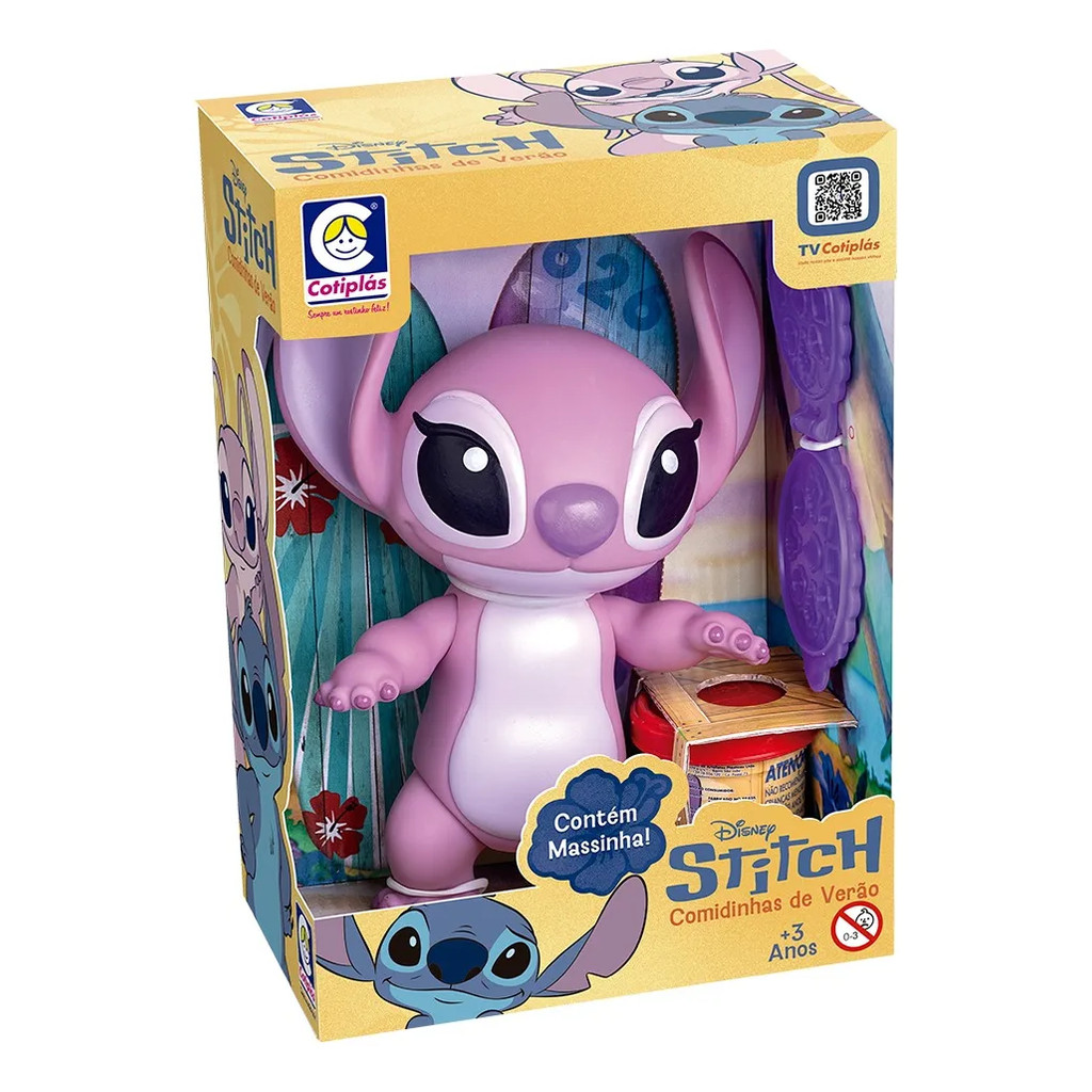 BONECA ANGEL STITCH COMIDINHA DE MASSINHA COTIPLÁS DISNEY