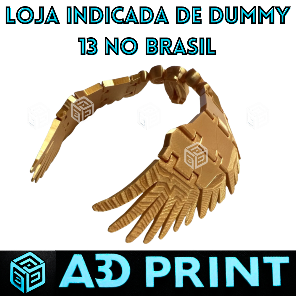Asas Anjo Angel Dummy 13 - Boneco Articulado Action Figure Brinquedo Educativo Varias Posições 3D