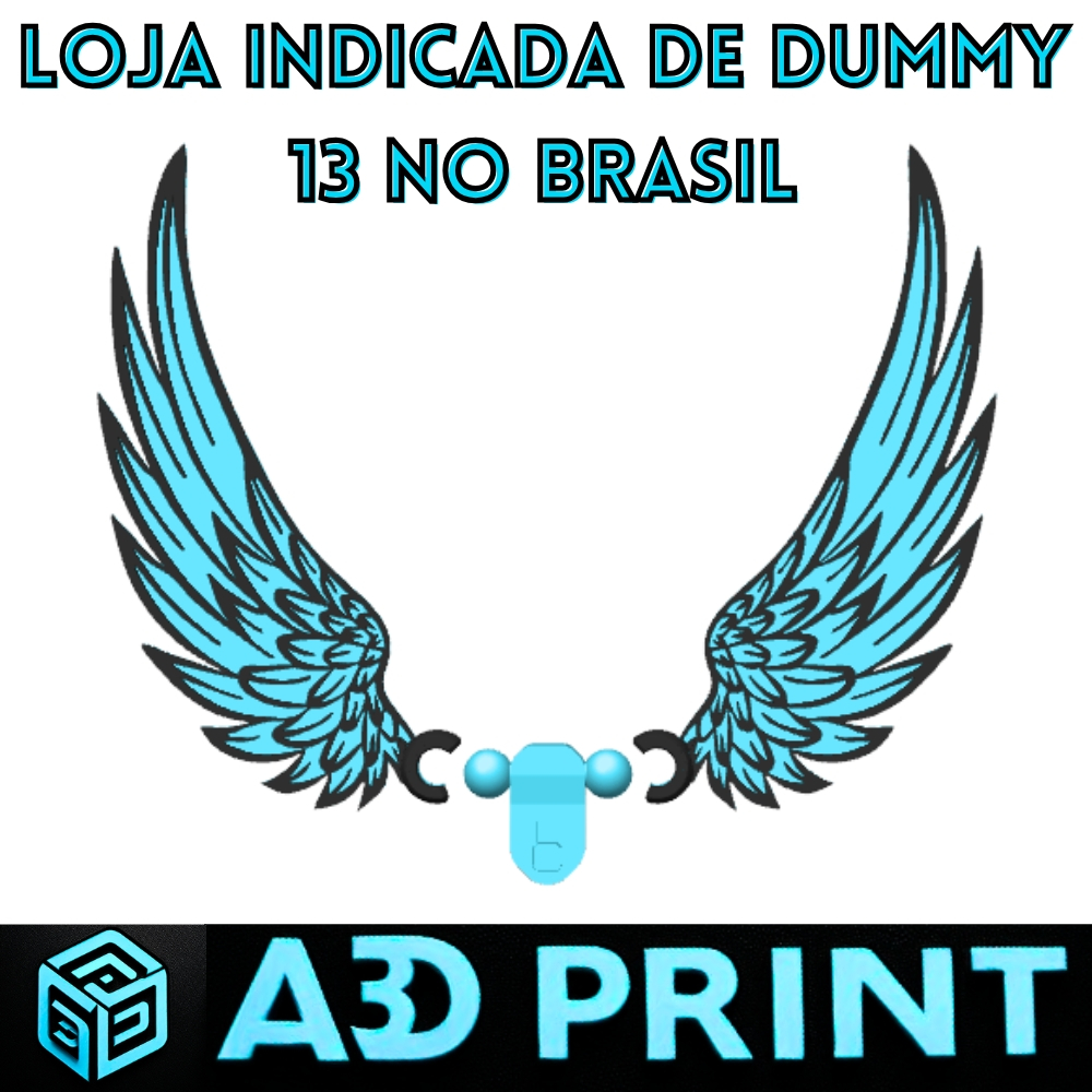 Asas Anjo Angel 2 Dummy 13 - Boneco Articulado Action Figure Brinquedo Educativo Varias Posições 3D