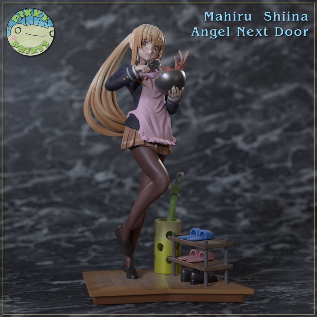Action Figure Mahiru Shiina 20cm - Angel Next Door Handmade Figure 1/7 Scale - Original Boneca Anime Figure Statue GK Handmade