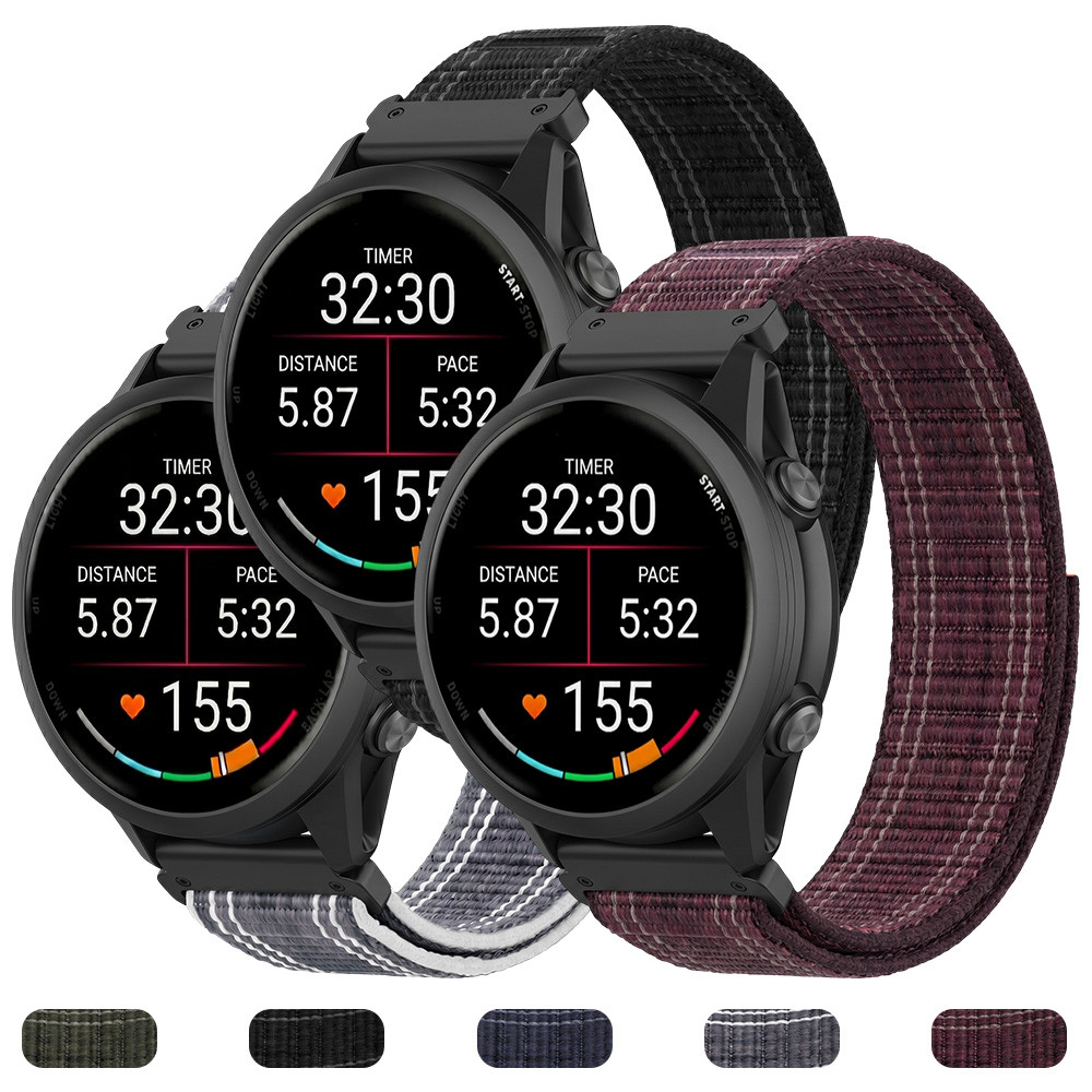 Liberação Rápida 22mm 26mm Nylon Strap Band Belt Pulseira Acessórios Para Garmin Forerunner/Vivoactive 4/Venu/Fenix/D2 B