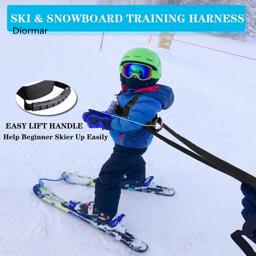 Ski Training Harness Children Belt Toddler Skiing Trainer with Adjustable Quick Release Leash – Removable Safety Strap