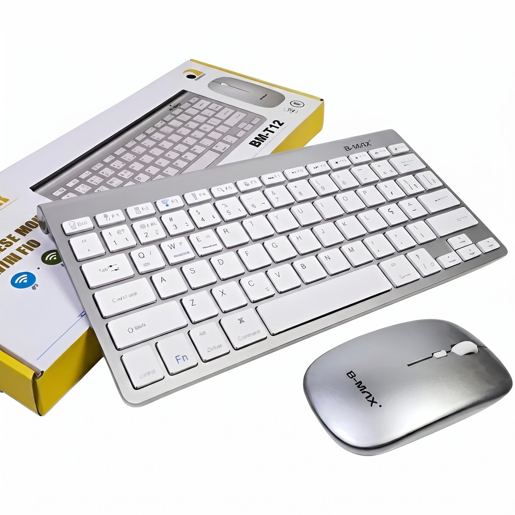 Kit Teclado e Mouse Sem Fio B-Max Wireless 2.4G Bluetooth para PC Notebook
