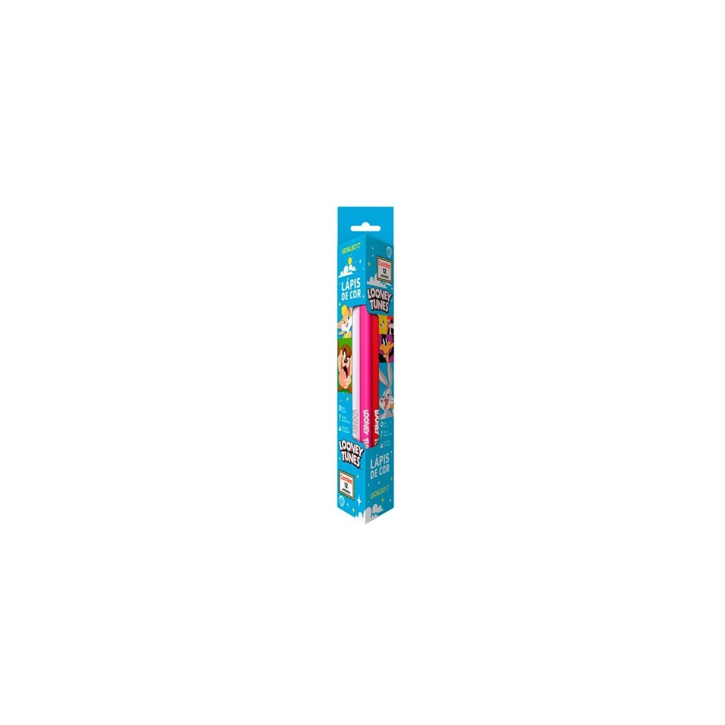 Lapis De Cor 12 Cores Triangular Looney Tunes Leo&Leo
