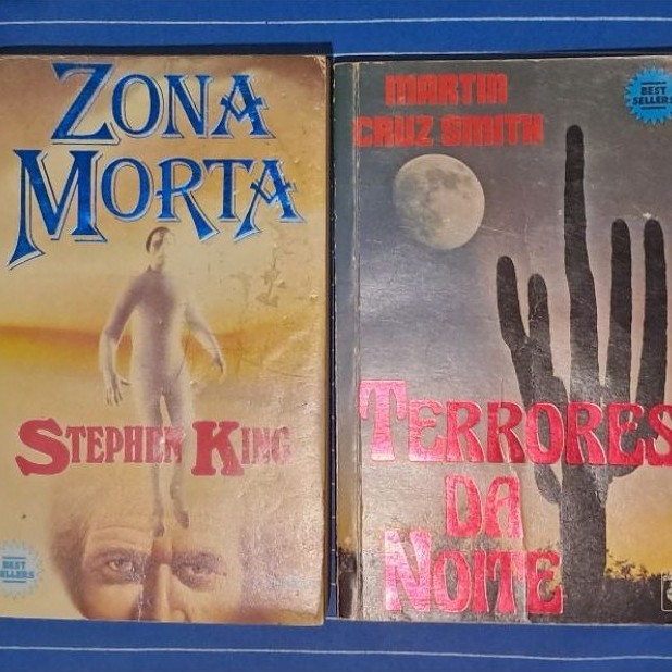 KIT 02 LIVROS USADOS Edição de Bolso  AUTOR Stephen King ZONA MORTA // Terrores da Noite MARTIN CRUZ SMITH