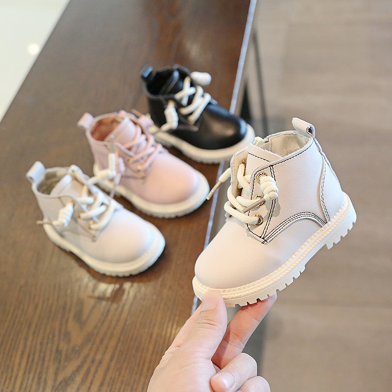 Novo outono inverno bebê menino sapatos primavera outono pequenos sapatos de couro 1 a 3 anos de idade Martin botas do b