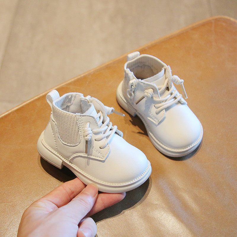 Sapatos femininos de bebê outono inverno sapatos infantis masculinos 1-3 anos de idade crianças botas Martin de cano alt