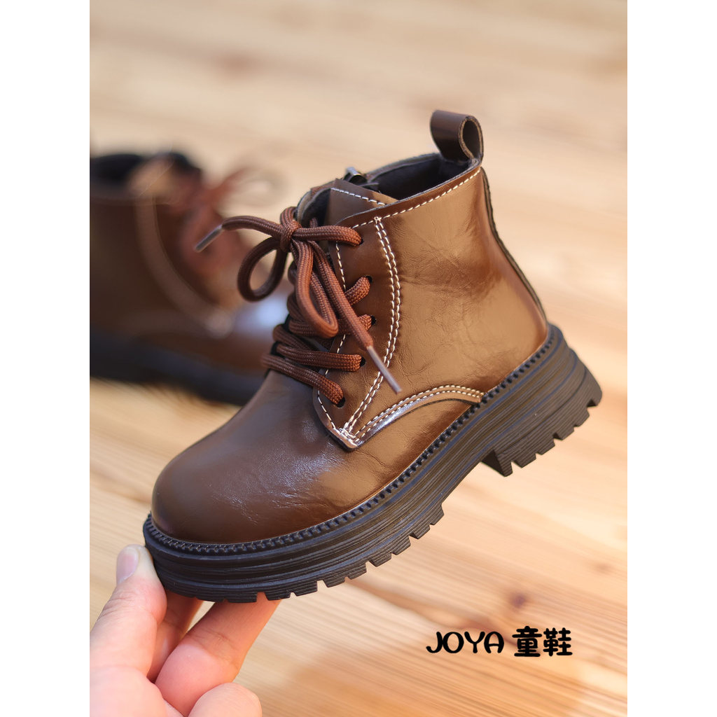Bebê Martin botas 3-4-6-9 anos de idade sapatos meninos outono inverno botas de couro de sola macia à prova dwaterproof