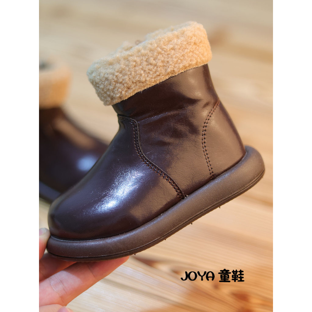 Botas de bebê 2-3-7-8 anos de idade sapatos femininos inverno na moda forro de lã Ermian Martin botas sola macia médio p