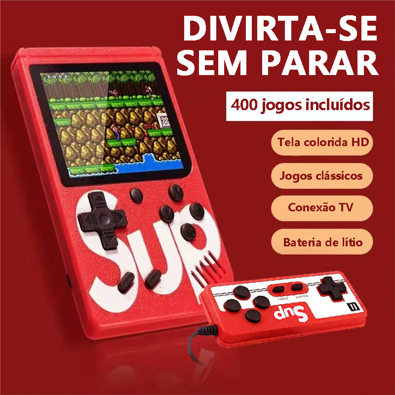 Retro Portable Console with 400 Games, 3-Inch Screen, TV Out, Battery up to 6H