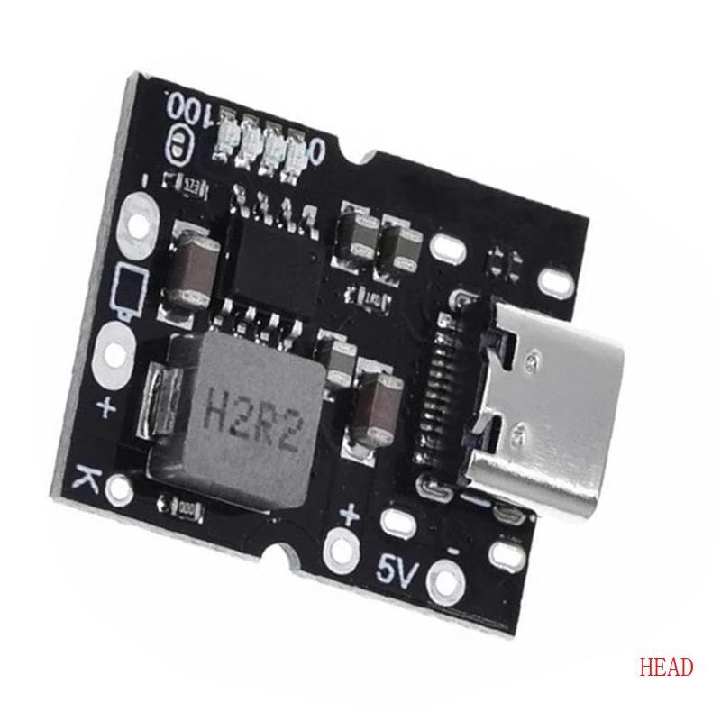 HEAD Type C Boosts Converter Step Up Power Module Para 4 35V 5V 2A Módulo Descarga Carga Placa Proteção Carr