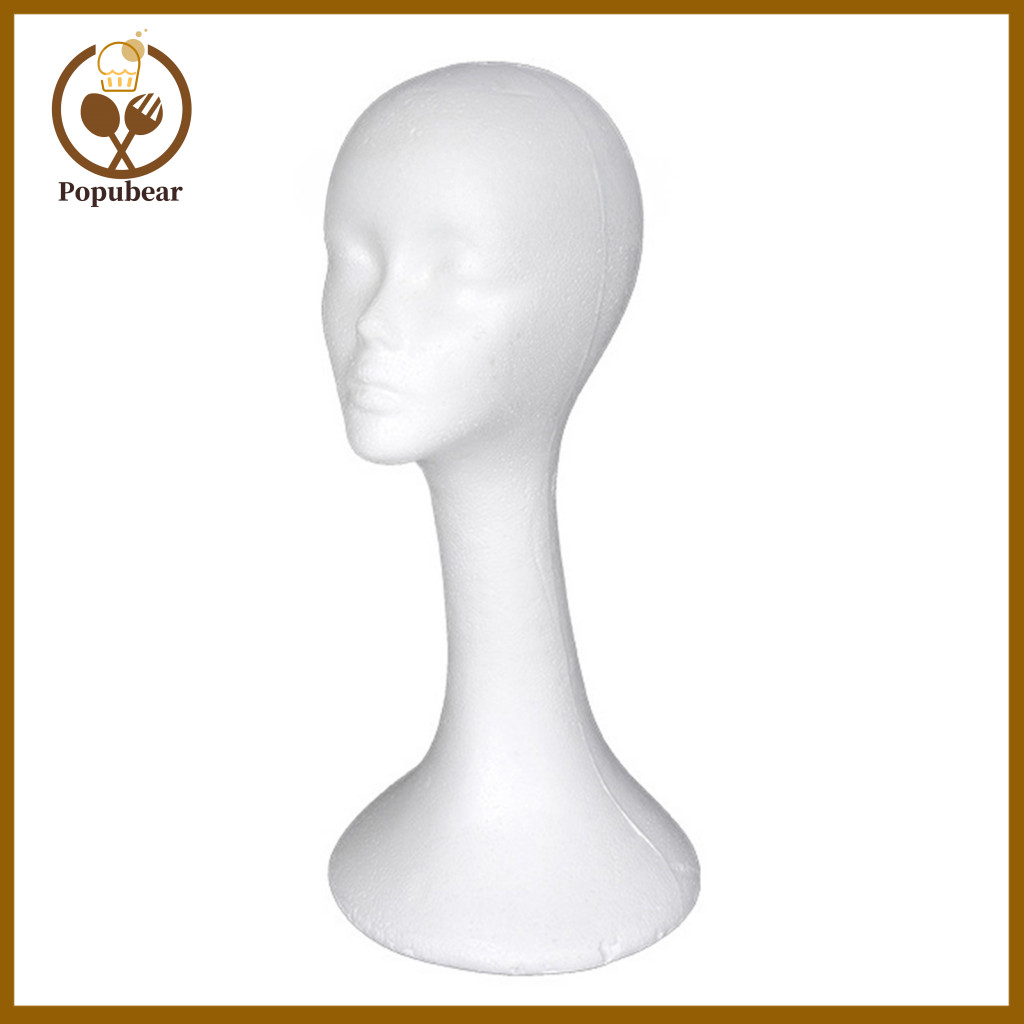Wig Display Head Making Supplies Foam Mannequin for and Hat Lightweight Male Female Model Durable Stand for Store for Cr