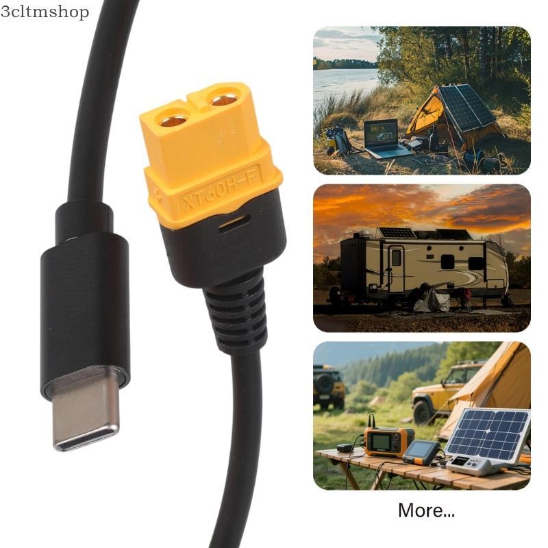 Type C Male To Female Adapters Cable 100W For And Solar Batteries