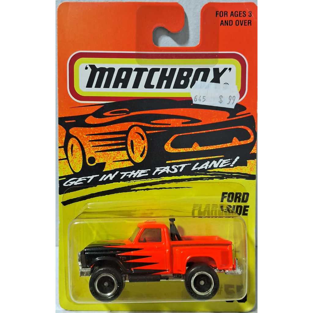 Matchbox pickup Ford Flareside #55 Action System laranja