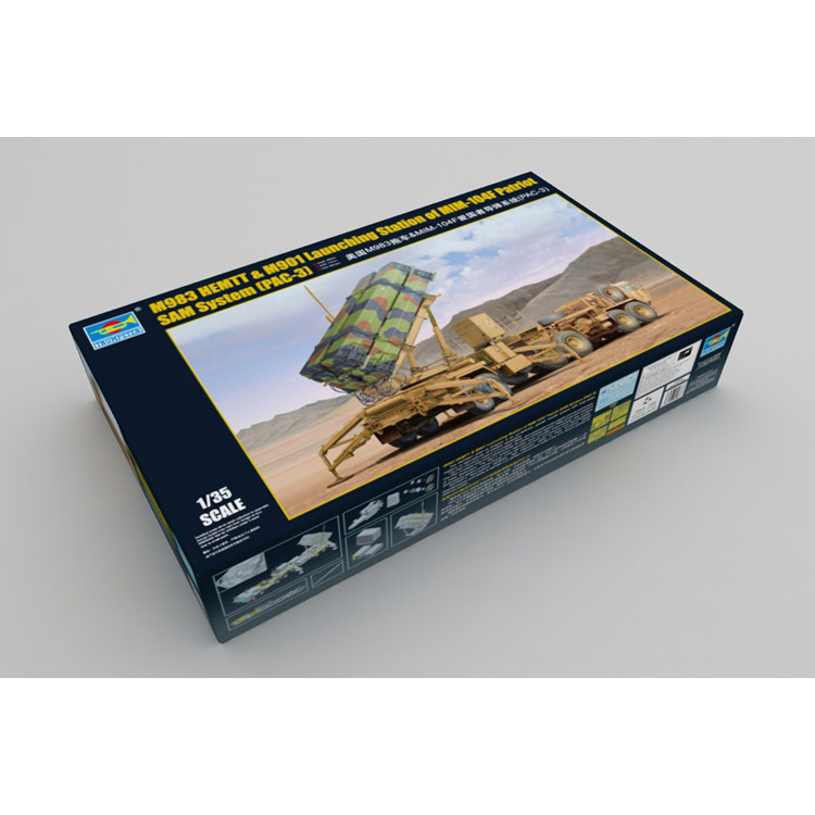 Trompetista 1/35 01037 M983 HEMTT E MIM-104F Patriot SAM System PAC-3 kit Modelo .