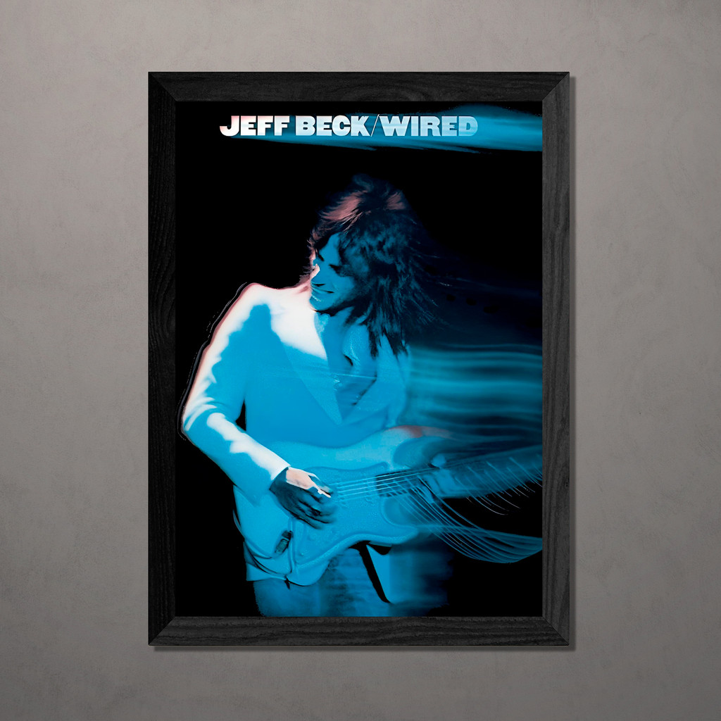 Quadro Decorativo Jeff Beck Wired A4 Com Vidro