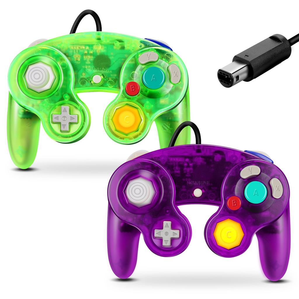 Universal Wired Controller for Nintendo GameCube and Wii - FIOTOK Classic Series