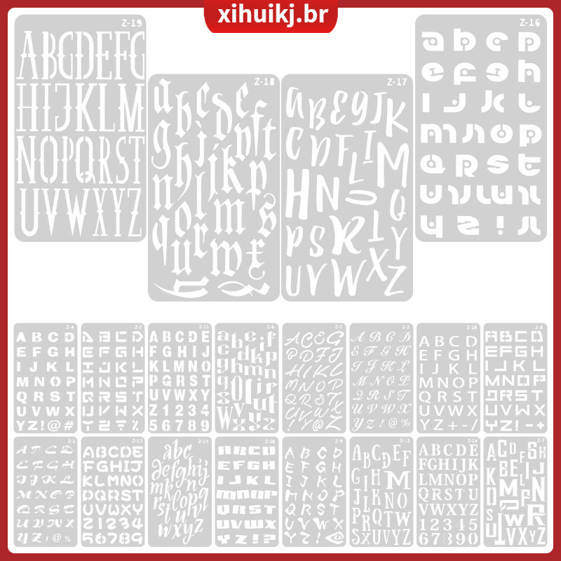 🍽️ 20Sheets Stencil Branco Para Artesanato Em Pet Para Uso DIY