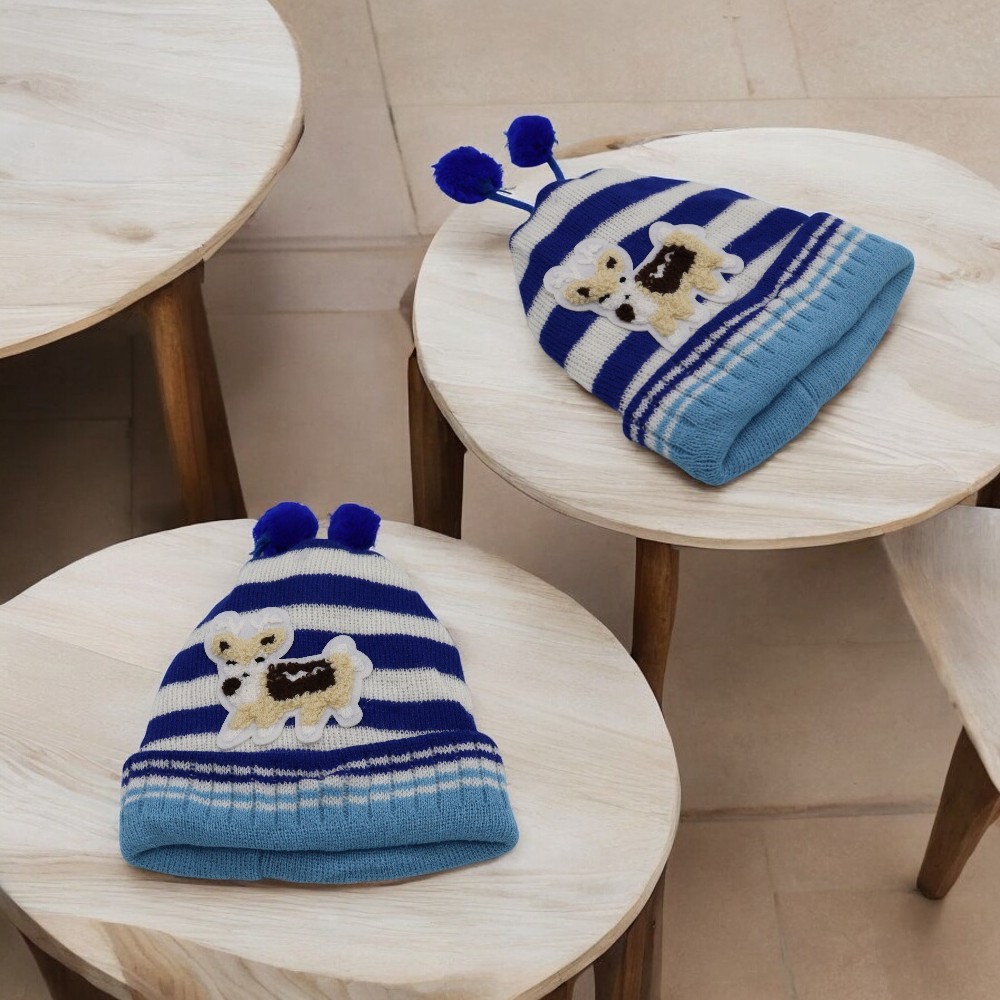 Touca Infantil Masculina/Feminina com Pompom