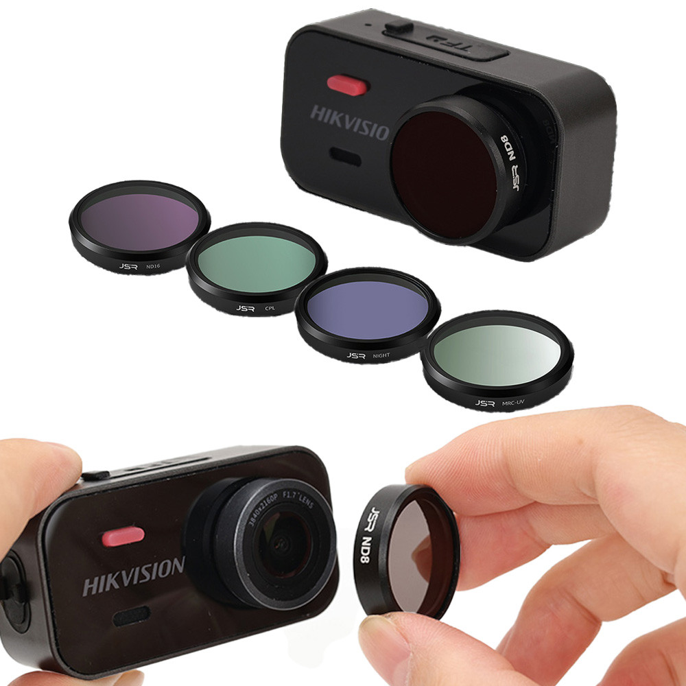 Kit De Filtro De Gravador De Condução Antirreflexo UV CPL ND Para Câmera Hikvision D2 Dash