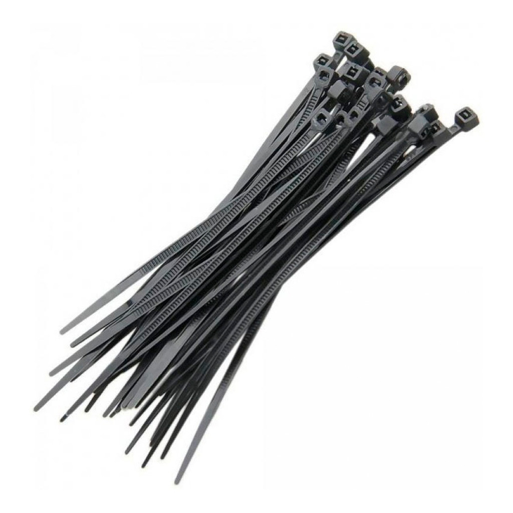 Pacote C/ 100 Pcs Abracadeira Nylon Preta 200 X 3,6mm Nove54 - 28.09.020.036