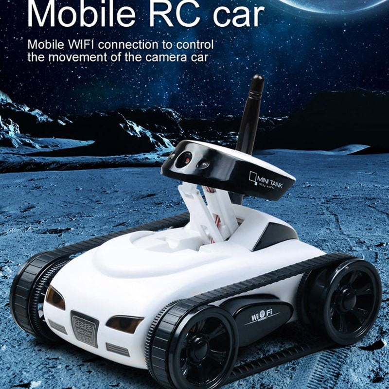 Tanque FPV RC Com Câmera HD , Vídeo Em Tempo Real Mini Robot Car Veículo De Controle Remoto Sem Fio APP , Presente De Br