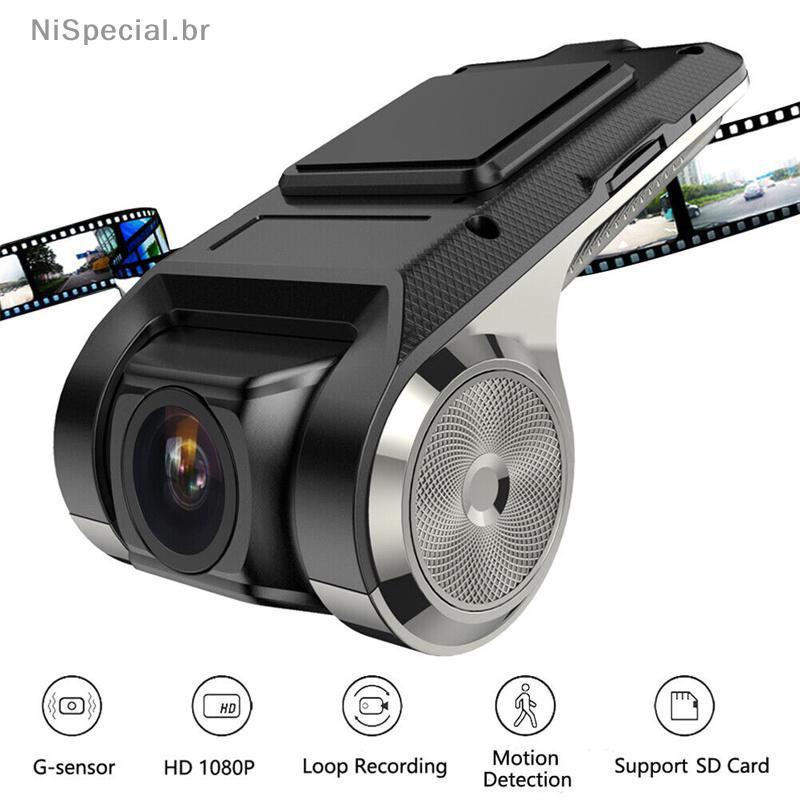 [Nis] Mini Câmera DVR Para Carro Dashcam Android USB Registrador De Vídeo G-Sensor Visão Noturna Com ADAS [BR]