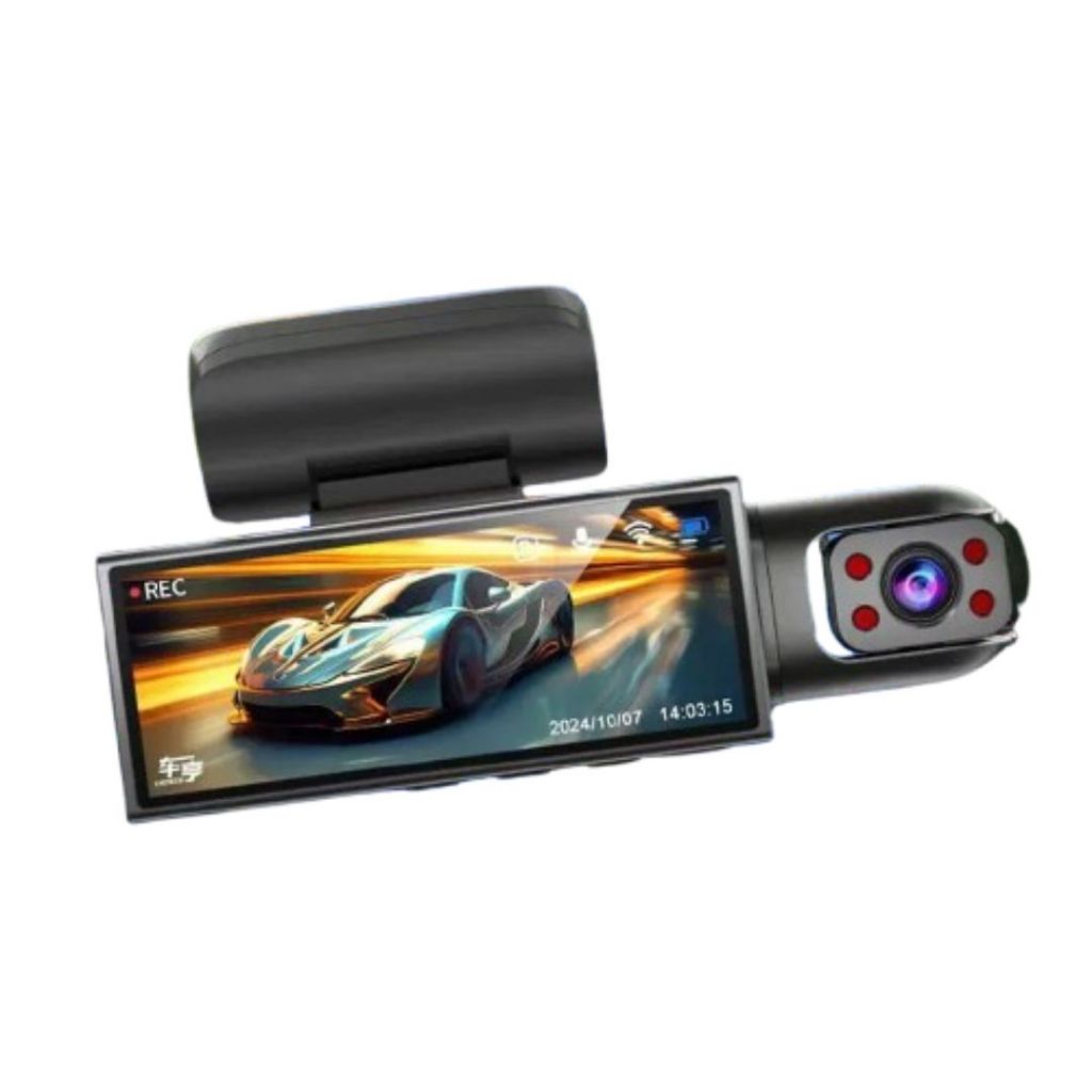 2 Lentes Gravador De Condução 1080P HD Vídeo Noturno Função De Visão Noturna Inversão De Dvr De Carro