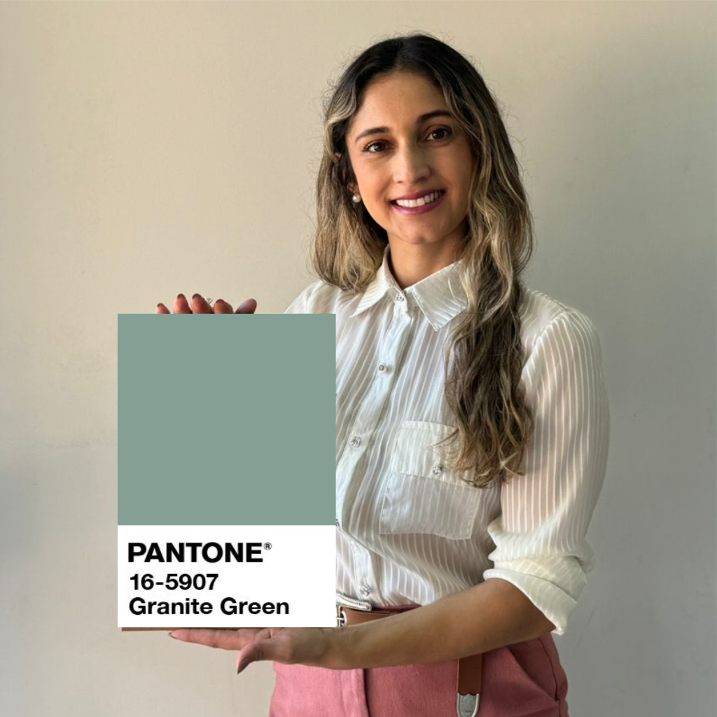 QUADRO DECORATIVO - CORES PANTONE - GRANITE GREEN - 20 X 30