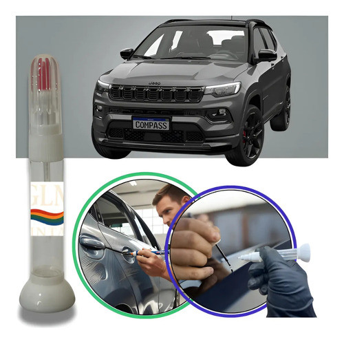 Caneta Pintura Reparadora Tira Risco Granite Crystal Jeep Granite Crystal Jeep