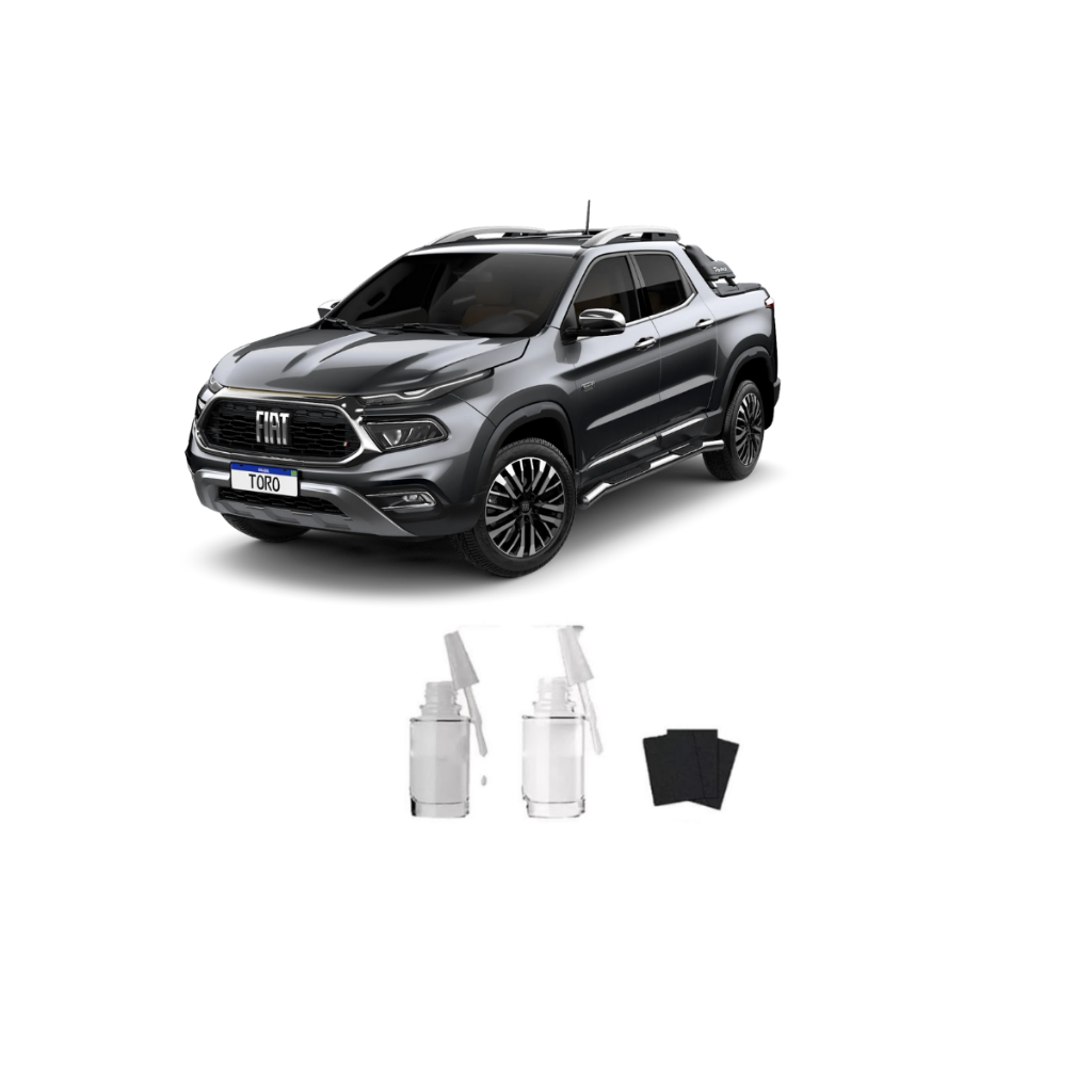 Tinta Tira Risco Automotivo Granite Crystal Fiat + Verniz 15ml