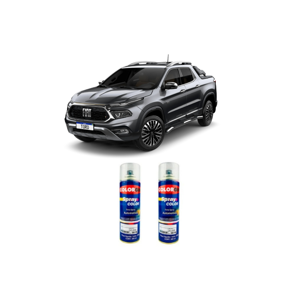 Spray Automotivo Granite Crystal Fiat + Spray Verniz 300ml