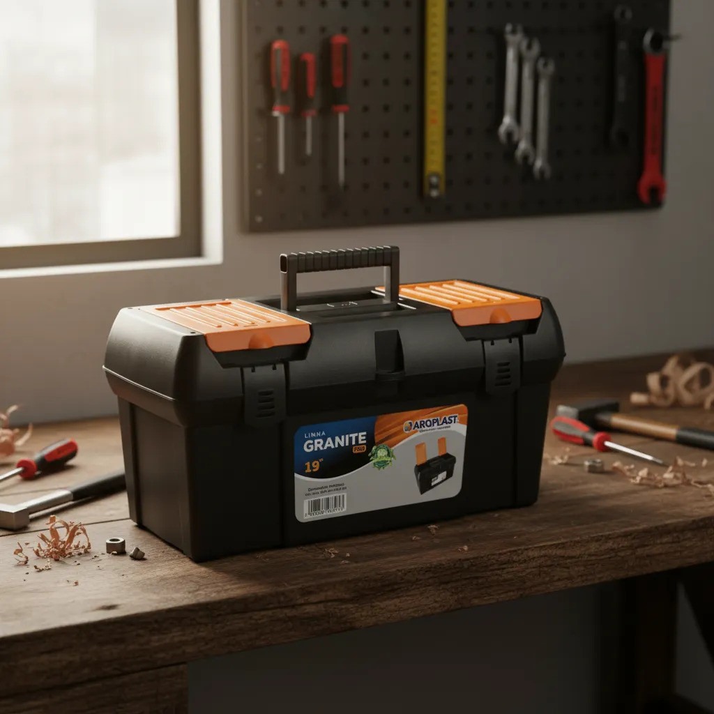 Maleta Ferramenta Multiuso Granite Pro 19 Grande Divisória