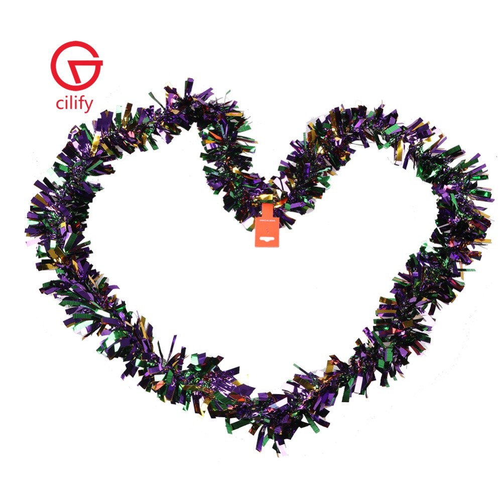 Tinsel Garland Ribbon Bar Brilhante Tops DIY Enfeites Decoração De Festa