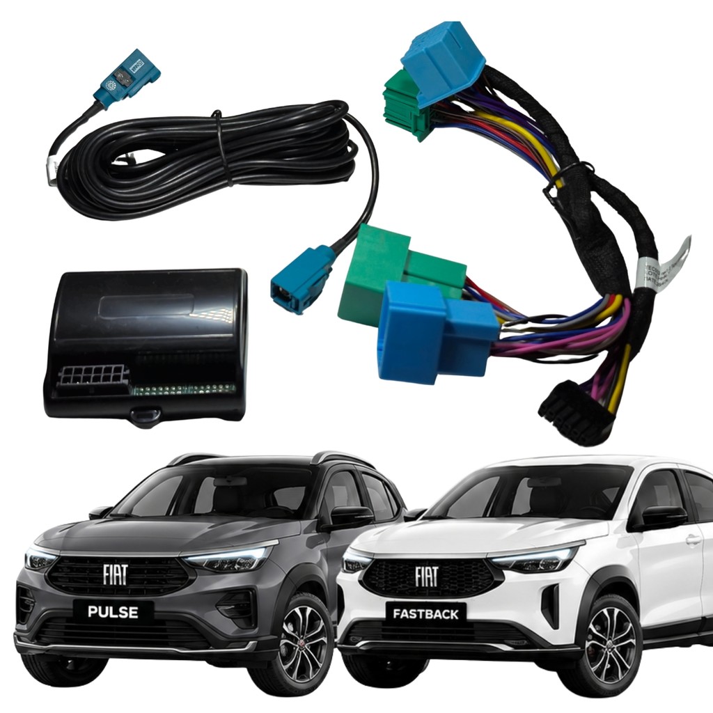 INTERFACE CÂMERA DE RÉ FIAT PULSE 2022+ FASTBACK 2025+ FLEXITRON FIC FI-12 PLUG PLAY