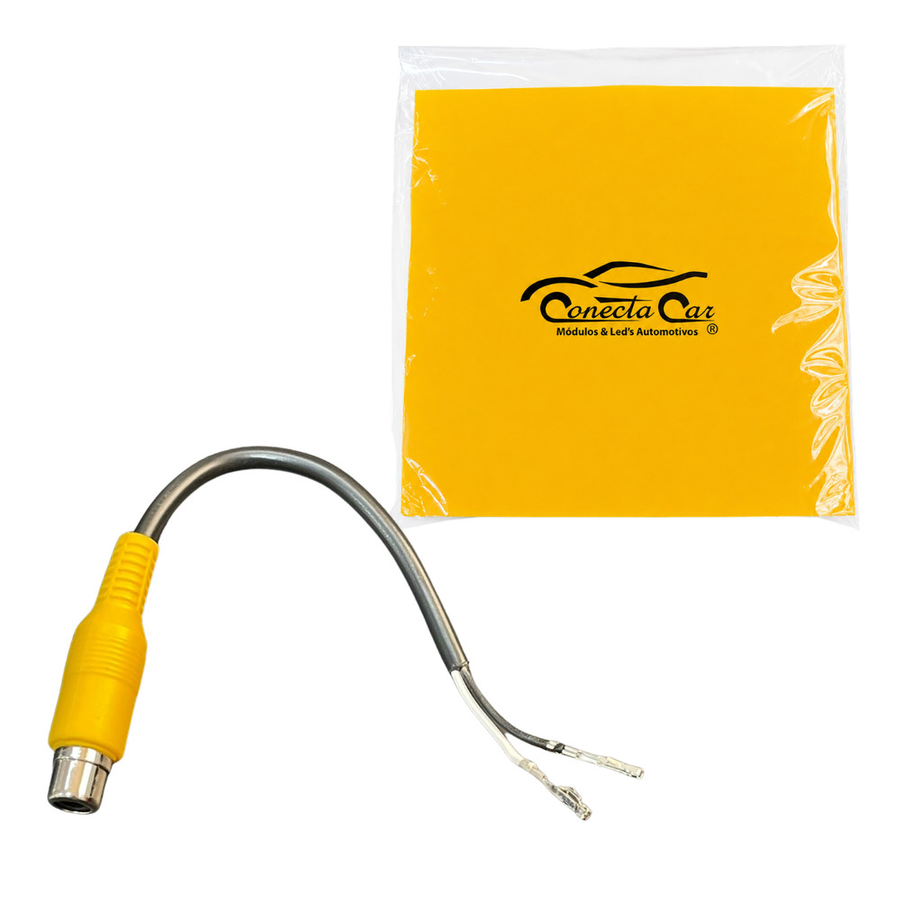 Chicote Para Câmera de Ré Para Renault e Chevrolet Conecta Car CCV6 Compatível Com Aparelhos Originais Plug And Play