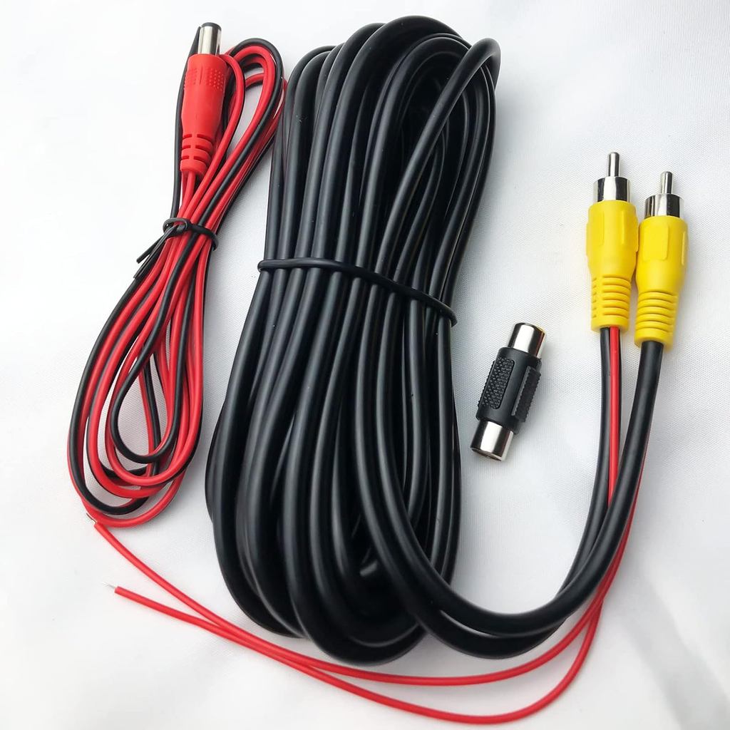 Upgraded Version Thickened 20FT Backup Camera RCA Video Cable,RCA Male to Male Plug Car Rear View Parking Backup Camera