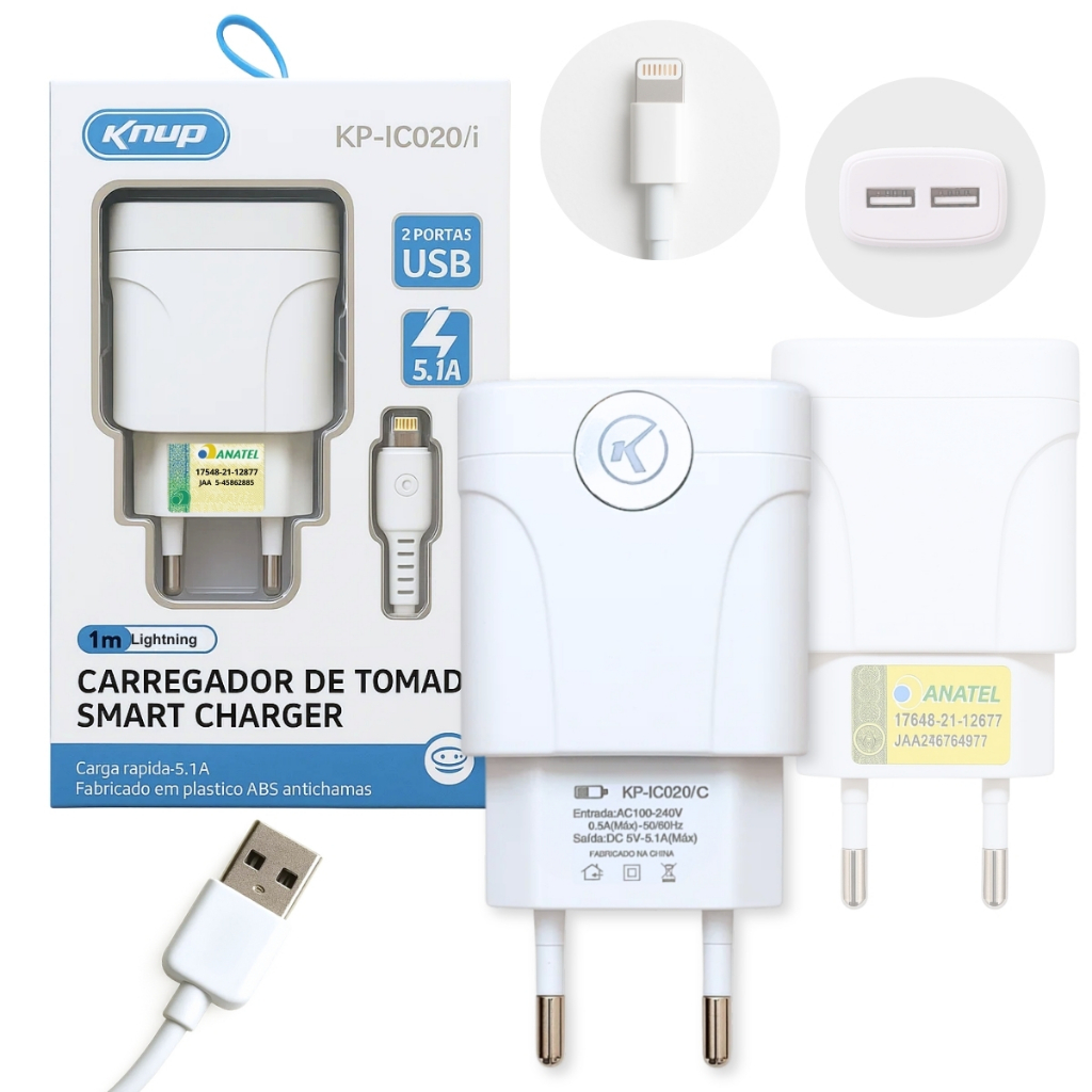 Carregador de Celular Super Charging 5.1A Cabo TIPO-C / Iphone