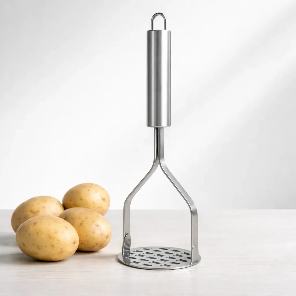 Amassador de Batata Espremedor Manual Aço Inoxidável Multiuso para Purê Legumes