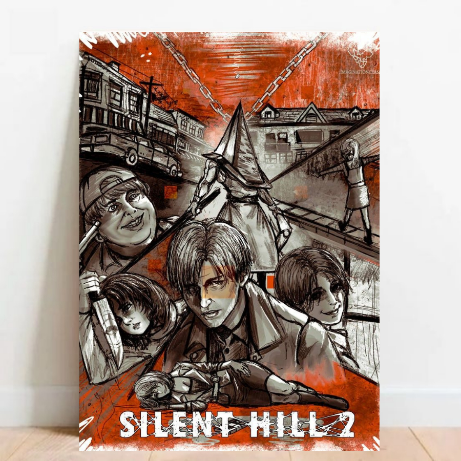 Quadro Placas Decorativas Poster geek Silent Hill Video Games 010