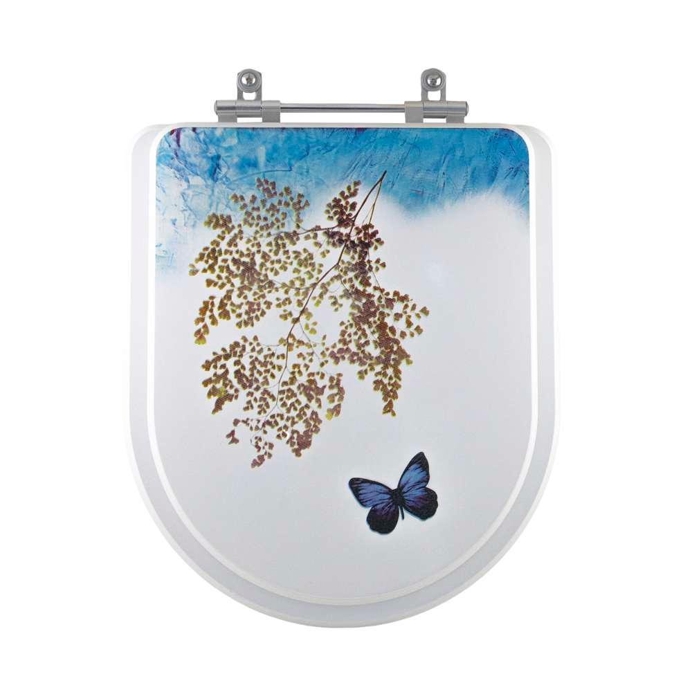 Tampa de Vaso Decorado Borboleta Silent para bacia Hervy