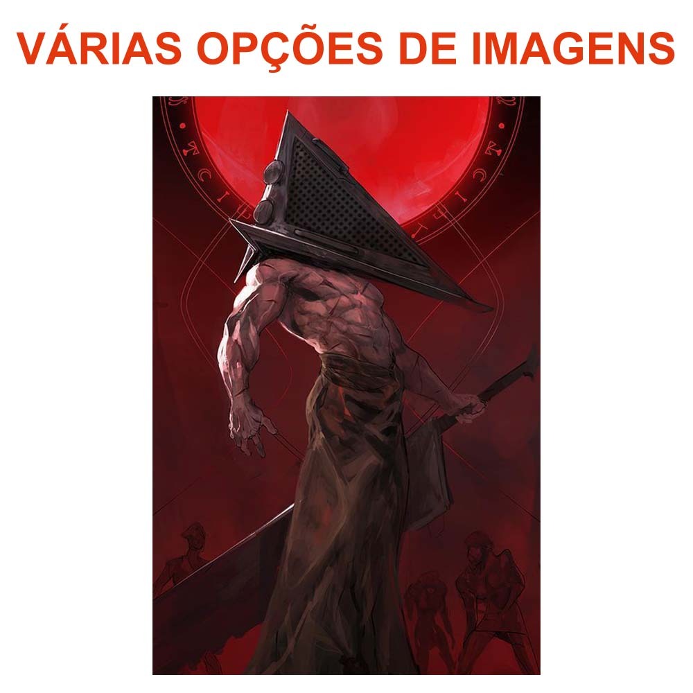 Placa Quadro Decorativo - Silent HIll - Pyramid Head - Decoração Gamer