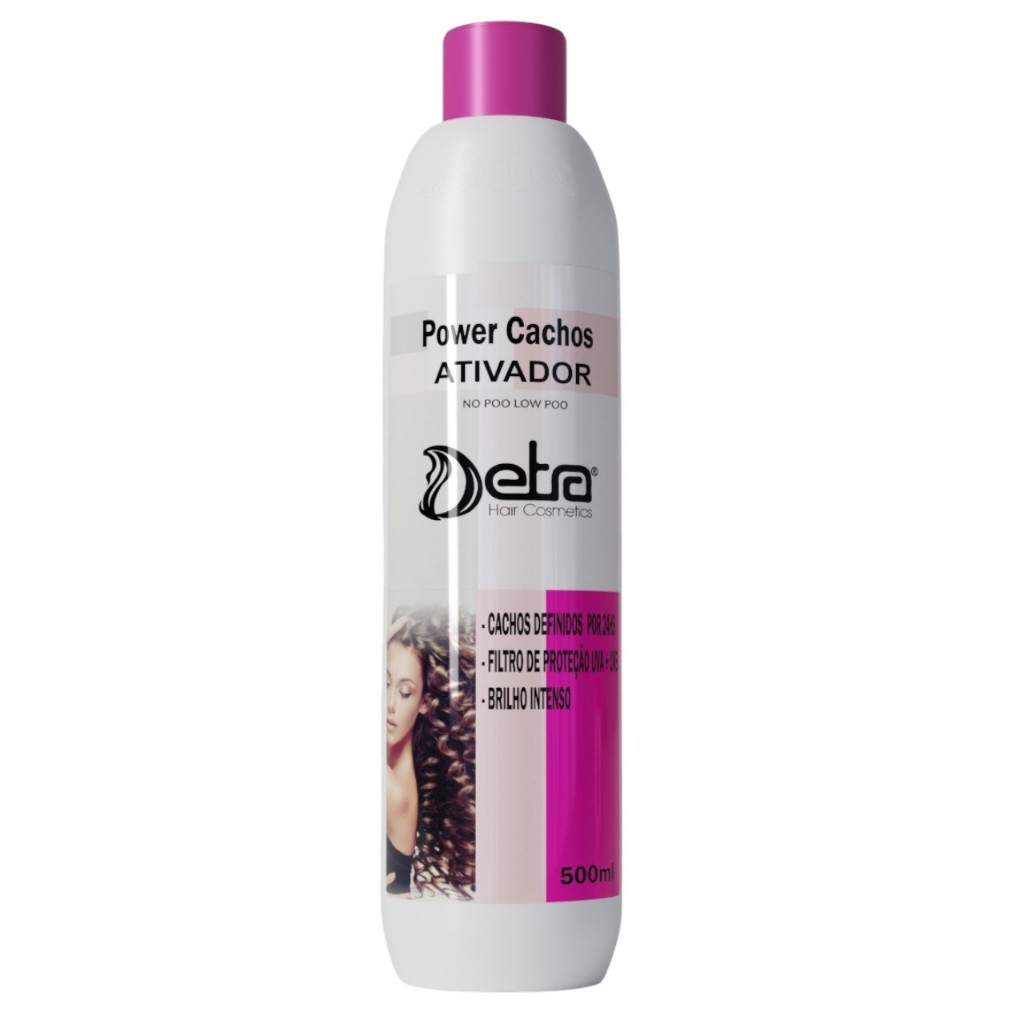 Ativador de Cachos Detox Power Cachos 500ml Detra Hair Cosmetics Definição e Hidratação