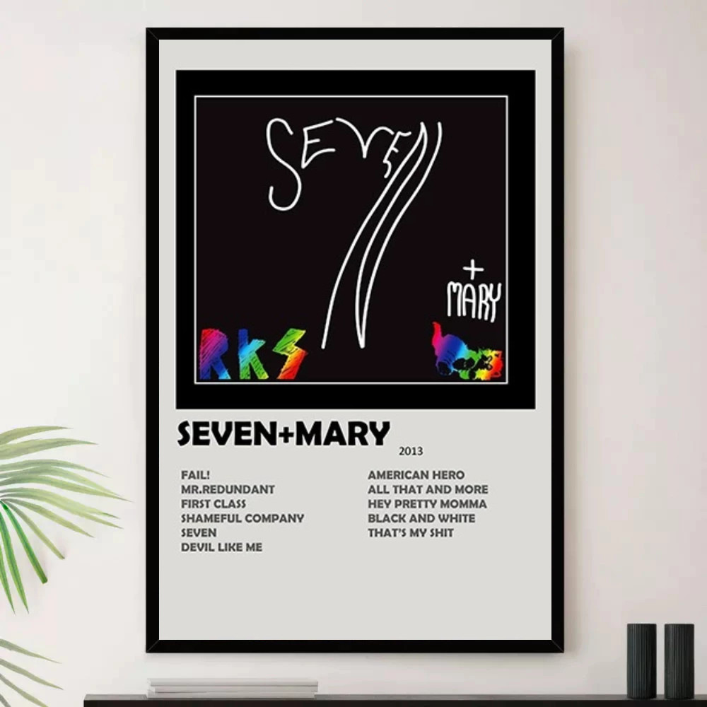 Quadro Placa Decorativa Música Internacional Rainbow Kitten Surprise Rock Alternativo Indie Rock Álbuns com Moldura